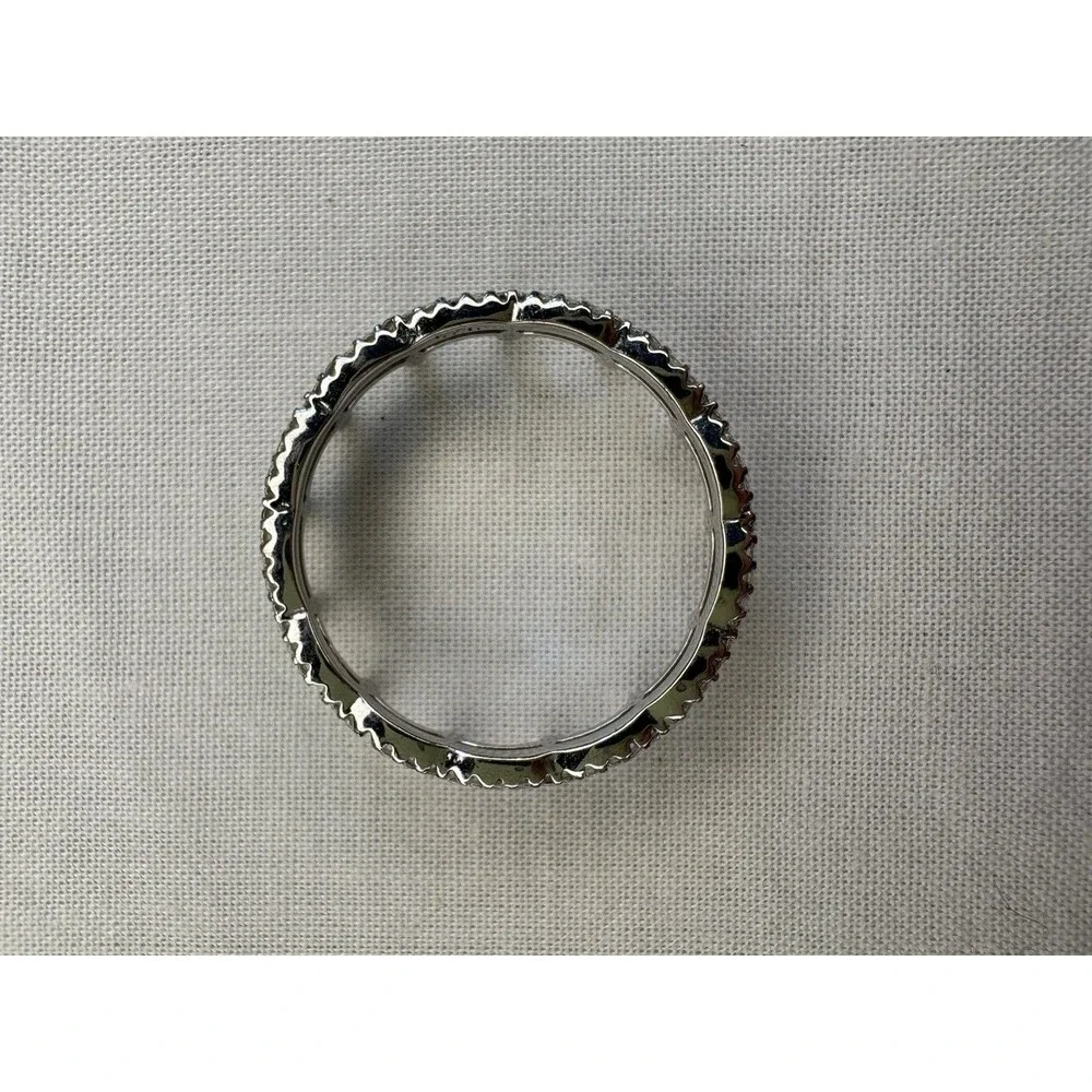 Sterling Silver Tiara Crown Band Ring‎ Sz 10.75 2.87g Repair Missing 2 Stones